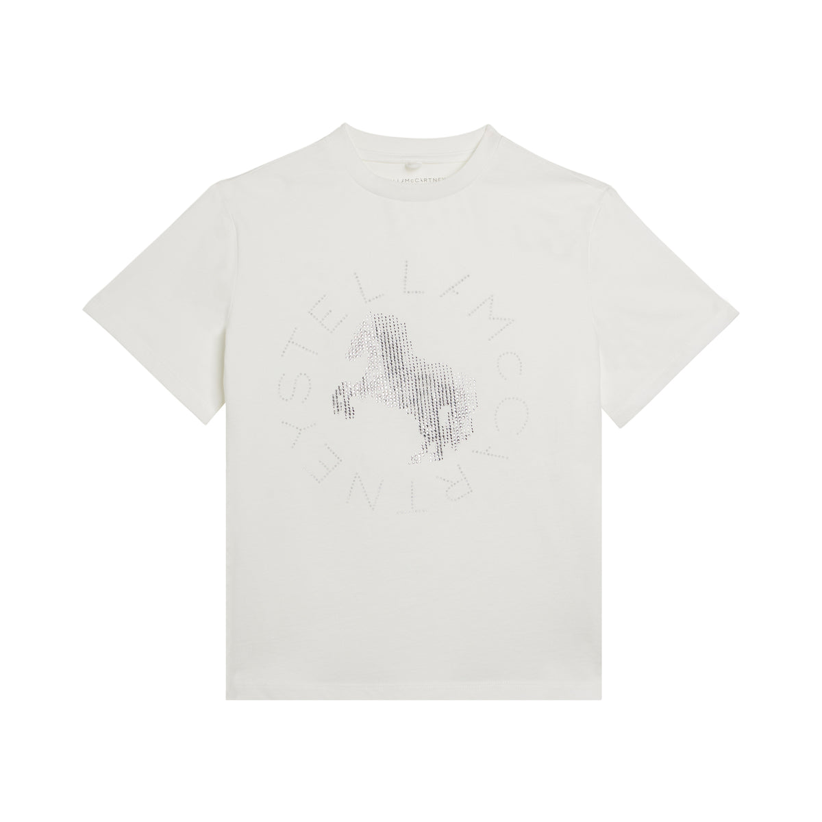 Stella McCartney Kids Girls Silver Horse T-Shirt