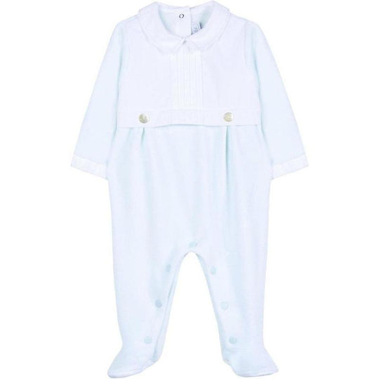 Baby Boys Pale Blue Babygrow