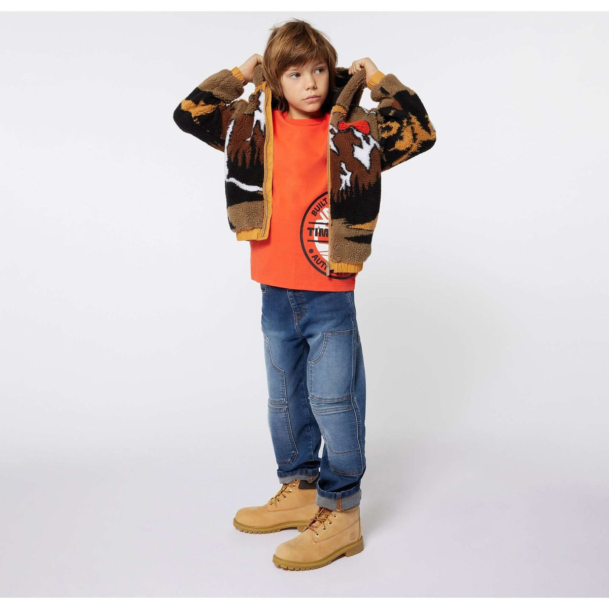 Timberland Kids Boys Brown Fleece