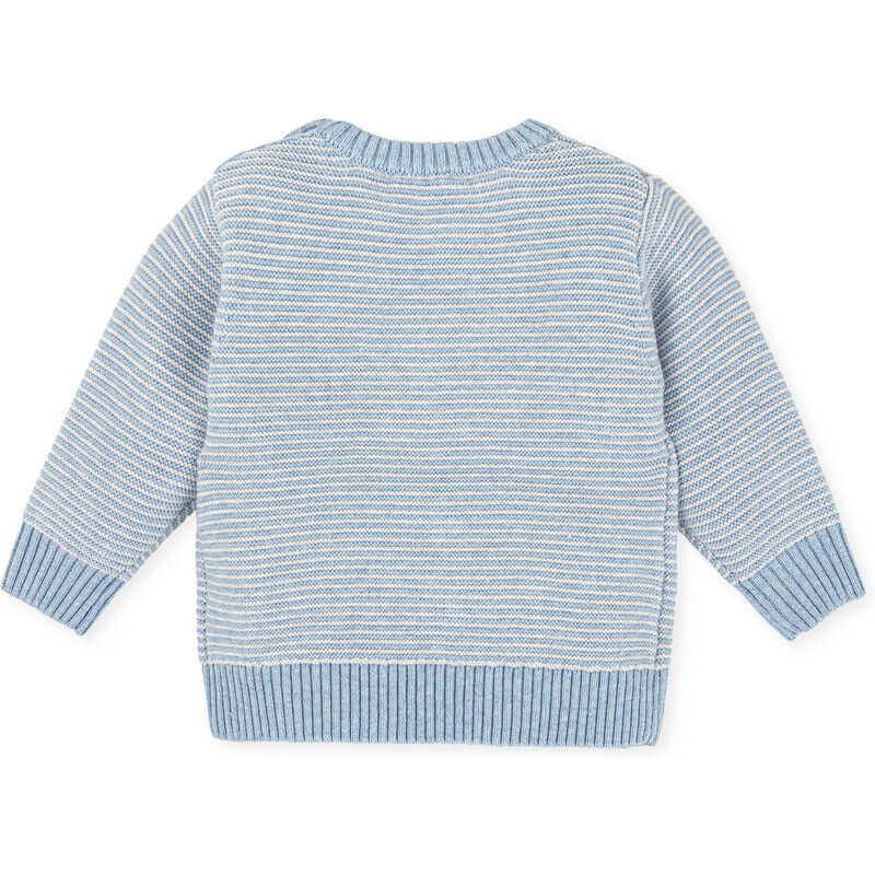 Tutto Piccolo Baby Boys Blue Knitted Jumper