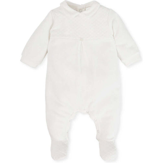 Baby Boys Cream Babygrow
