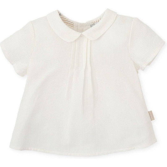 Baby Boys White Linen Shirt