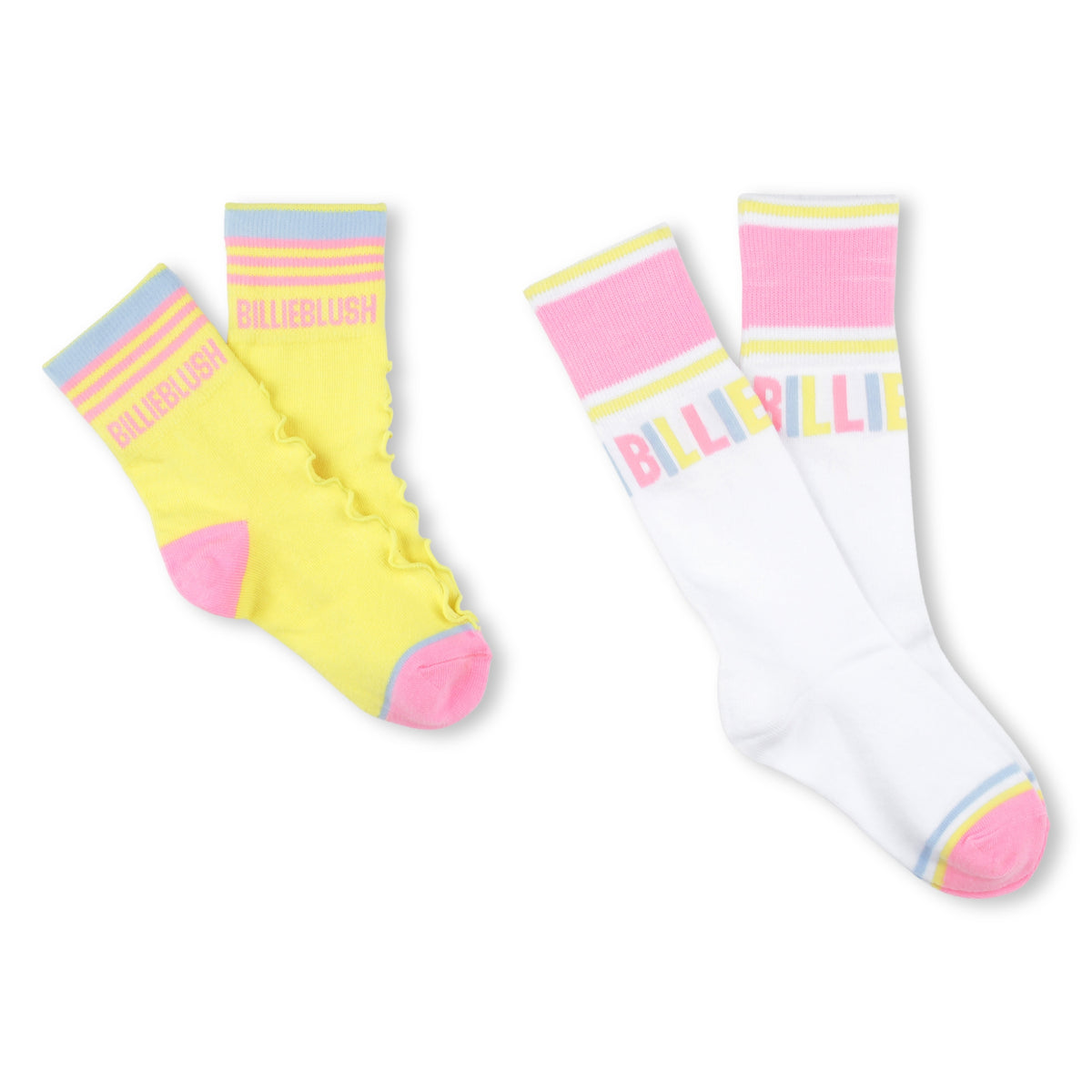 BILLIEBLUSH Girls White Socks(2 pack)