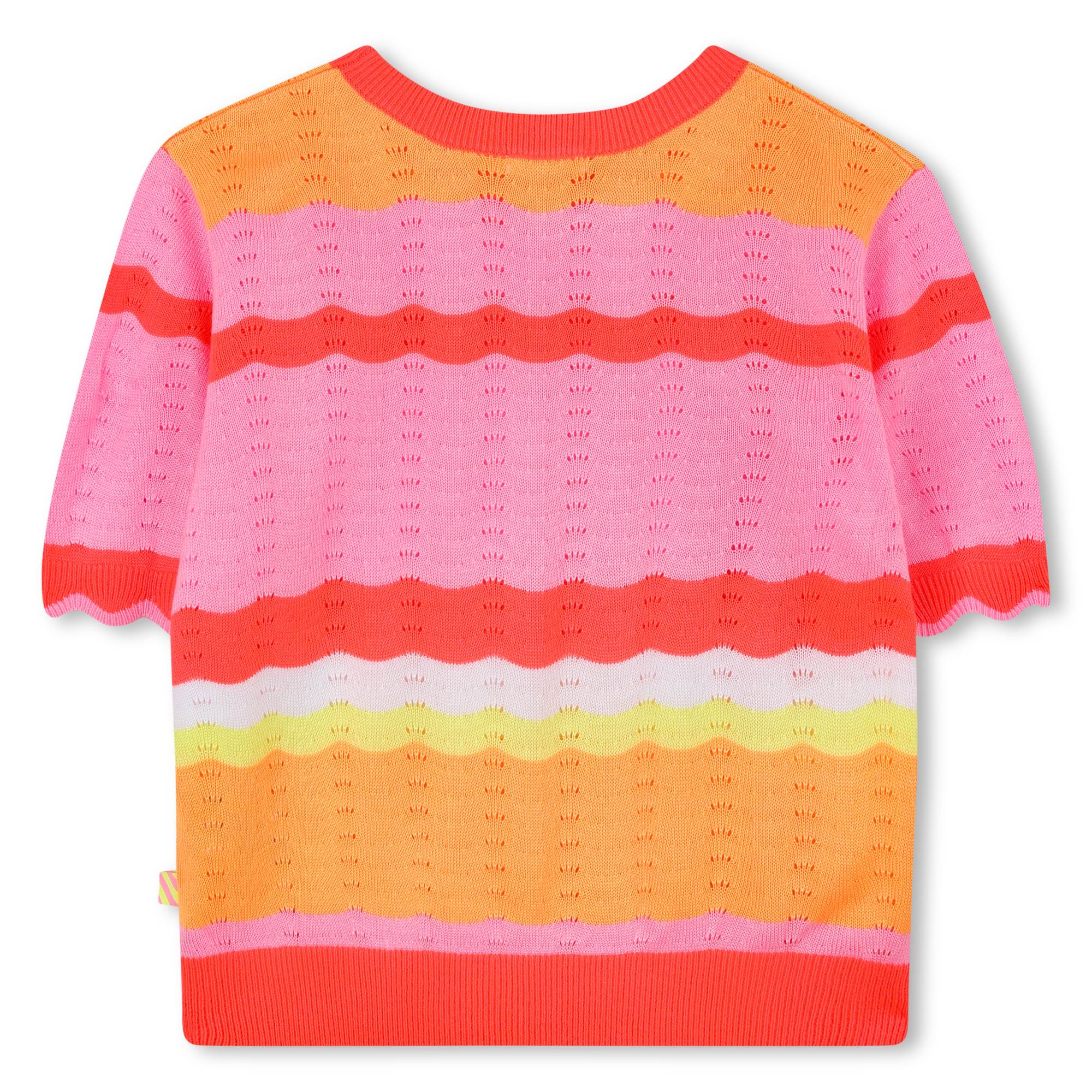 Billieblush Girls Coral Stripe Knitted Set