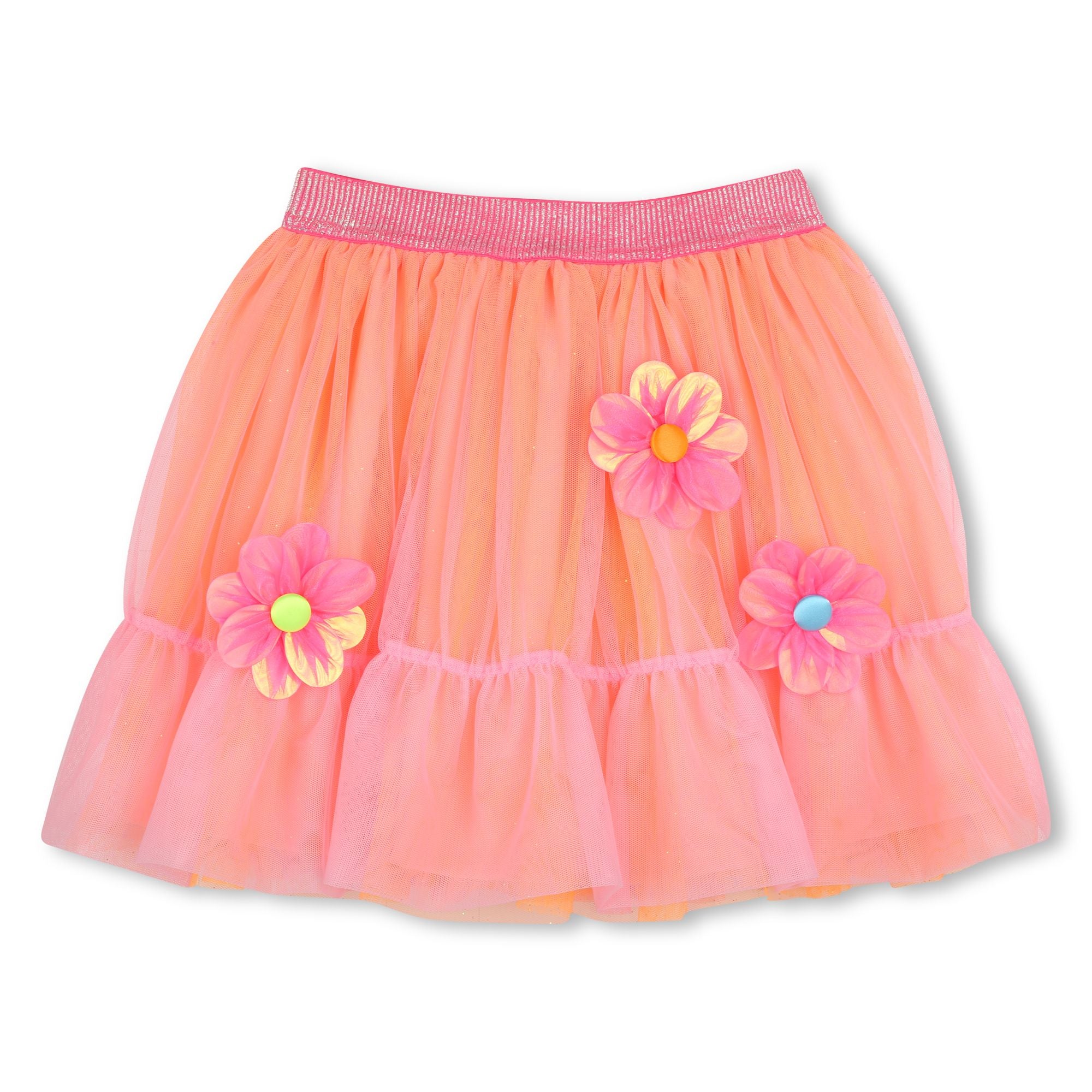 BILLIEBLUSH Girls Coral Tulle Skirt