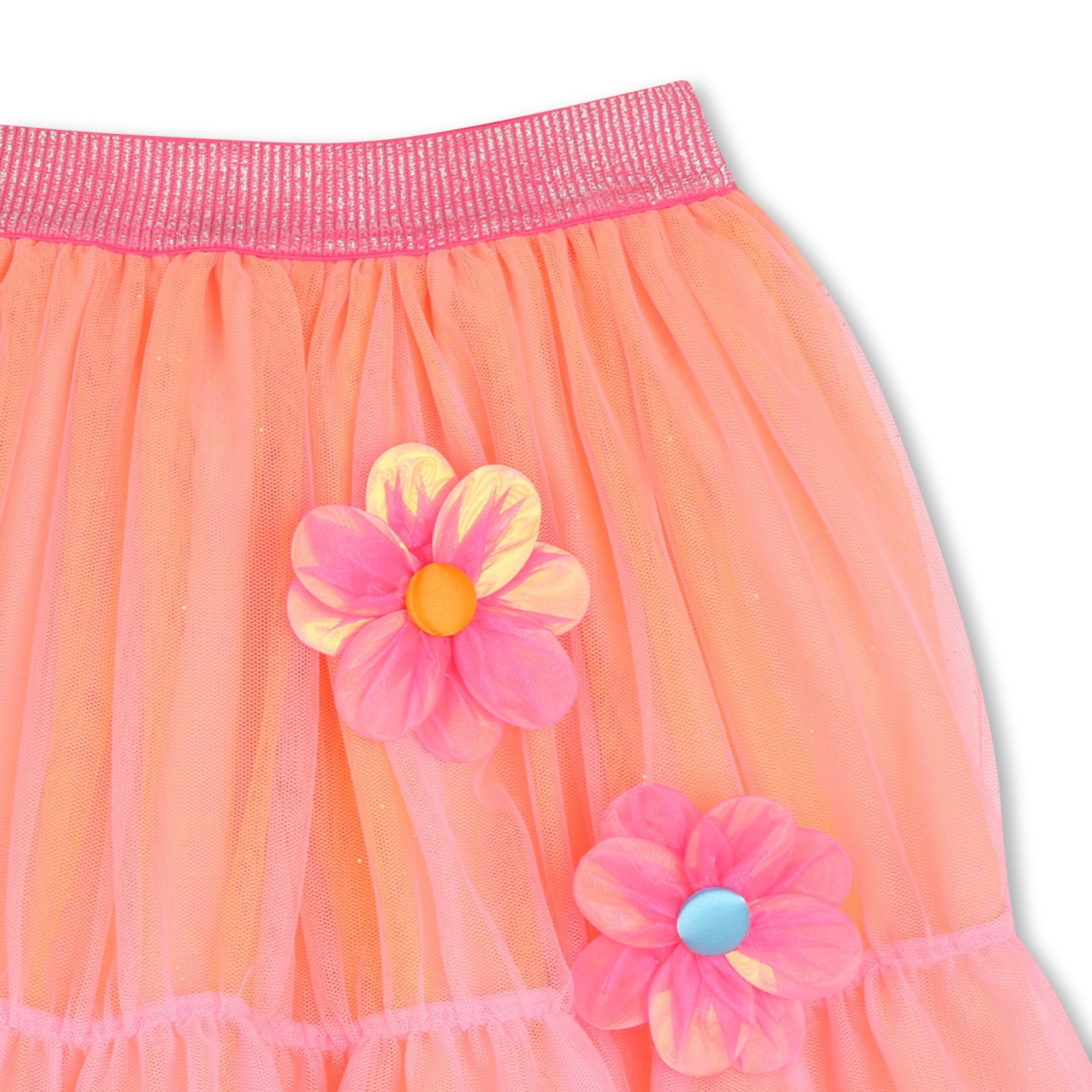 BILLIEBLUSH Girls Coral Tulle Skirt