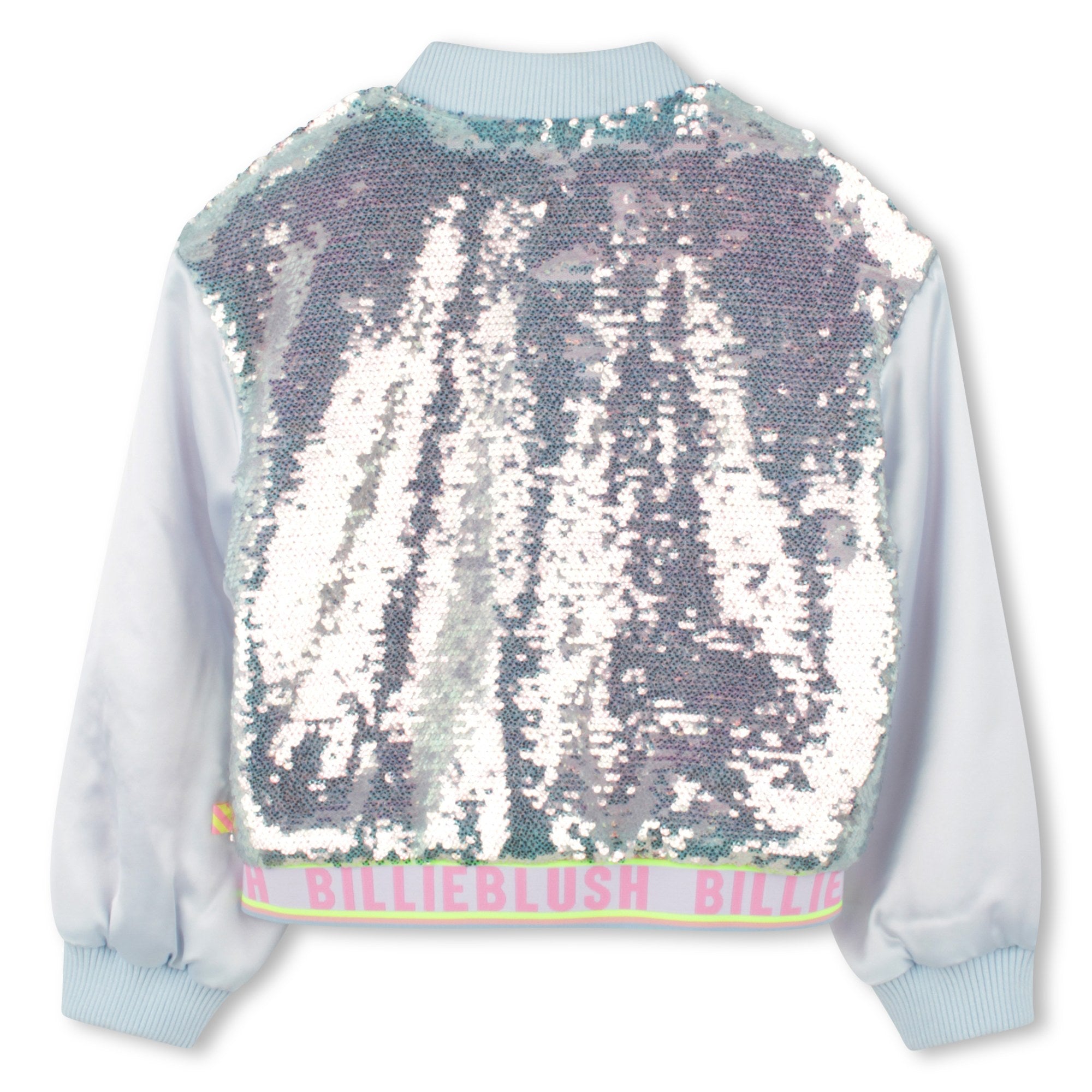 BILLIEBLUSH Girls Sequin Bomber Jacket