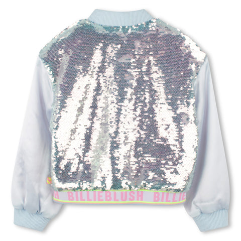 Billieblush Girls Sequin Bomber Jacket