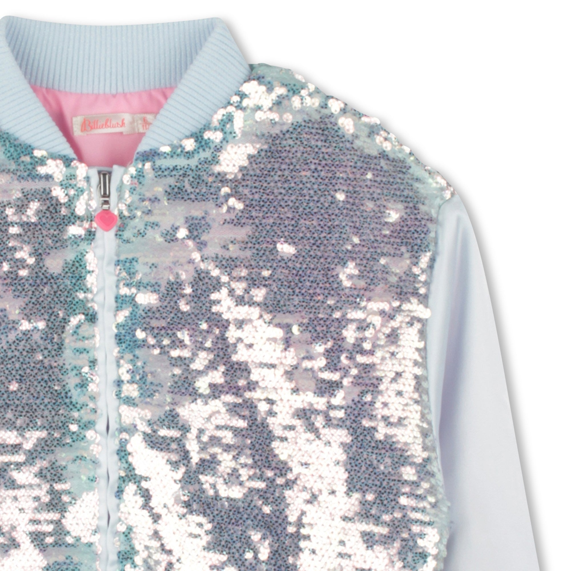 Billieblush Girls Sequin Bomber Jacket