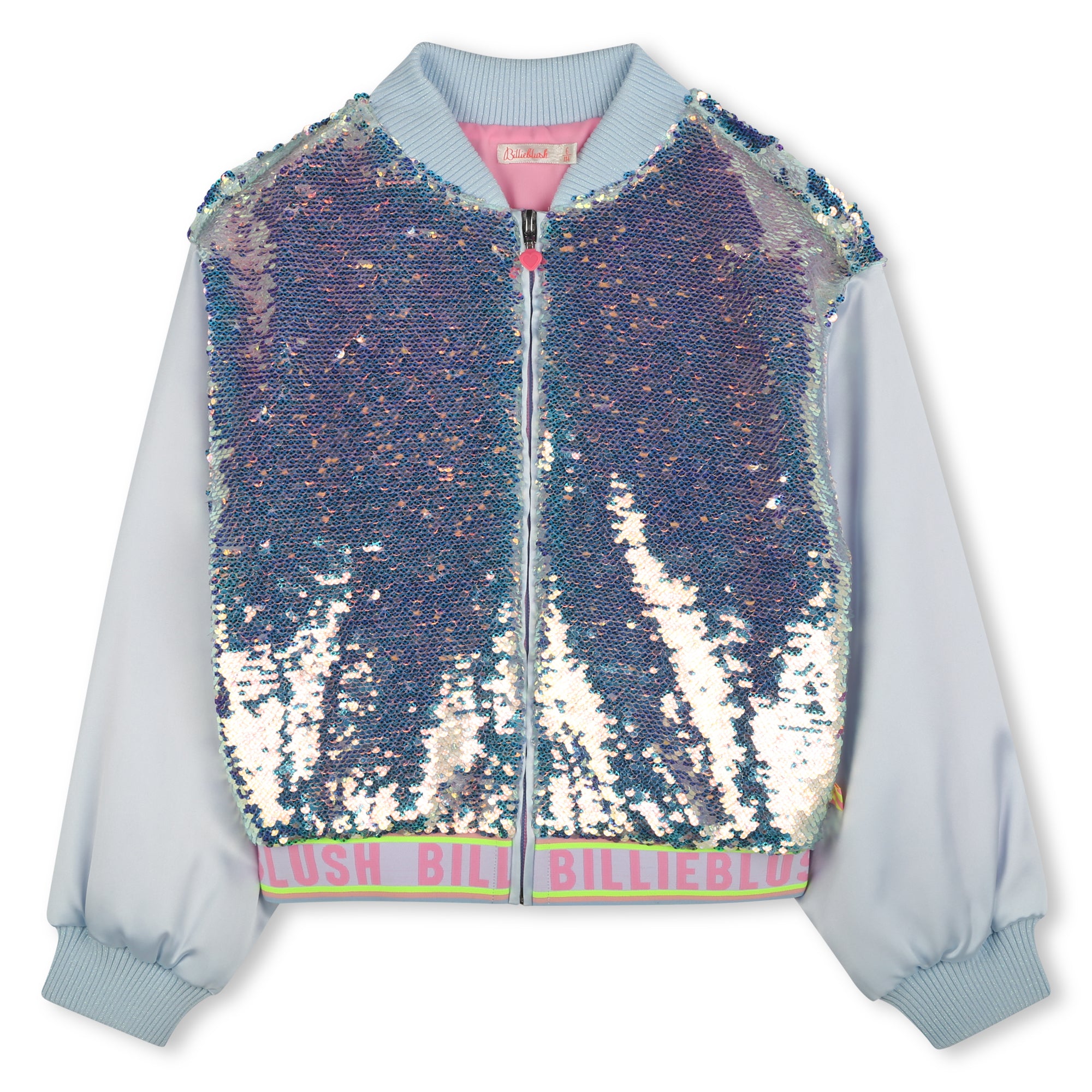 Billieblush Girls Sequin Bomber Jacket