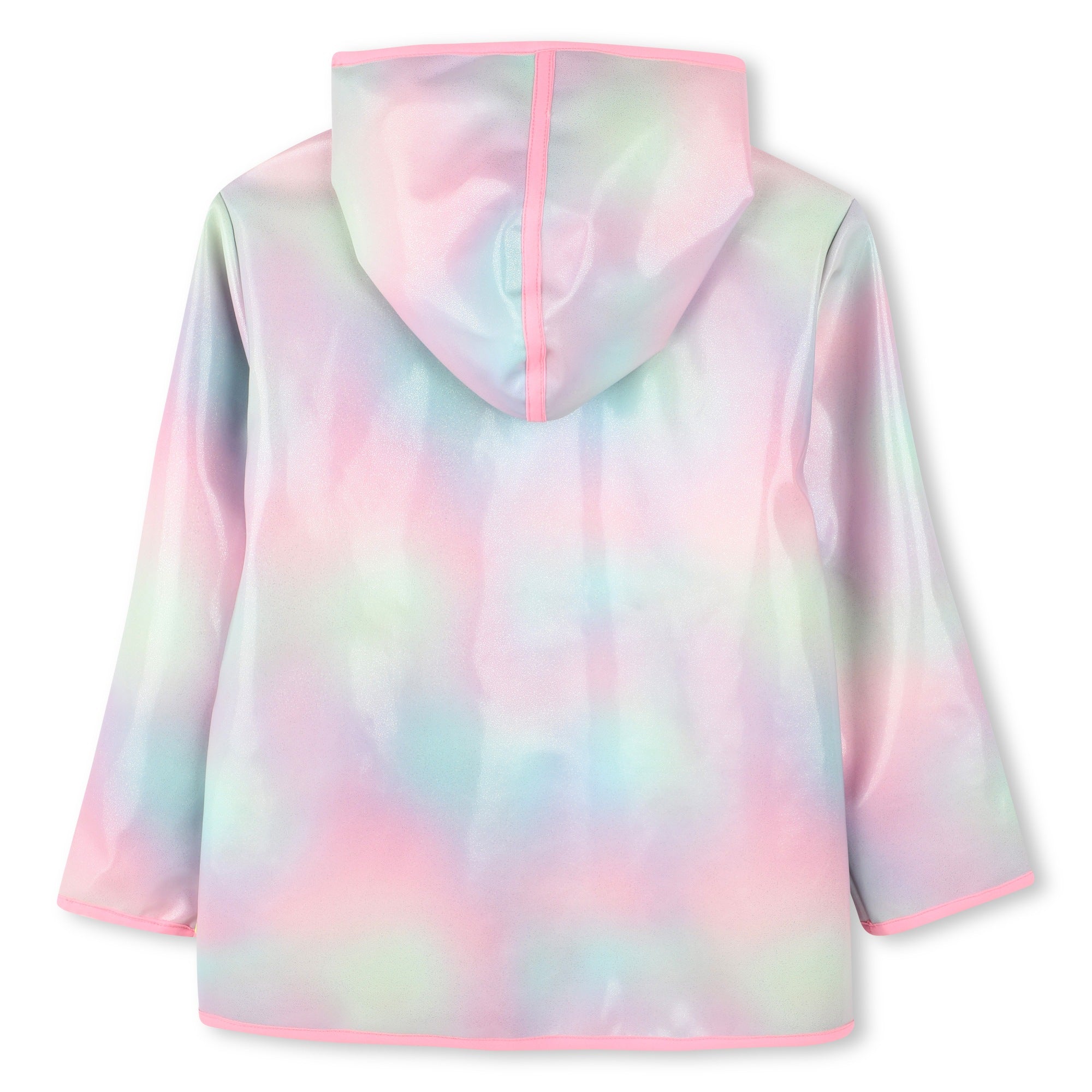 Billieblush Girls Pink Tie Dye Rain Coat