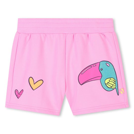 Girls Pink Parrot Short