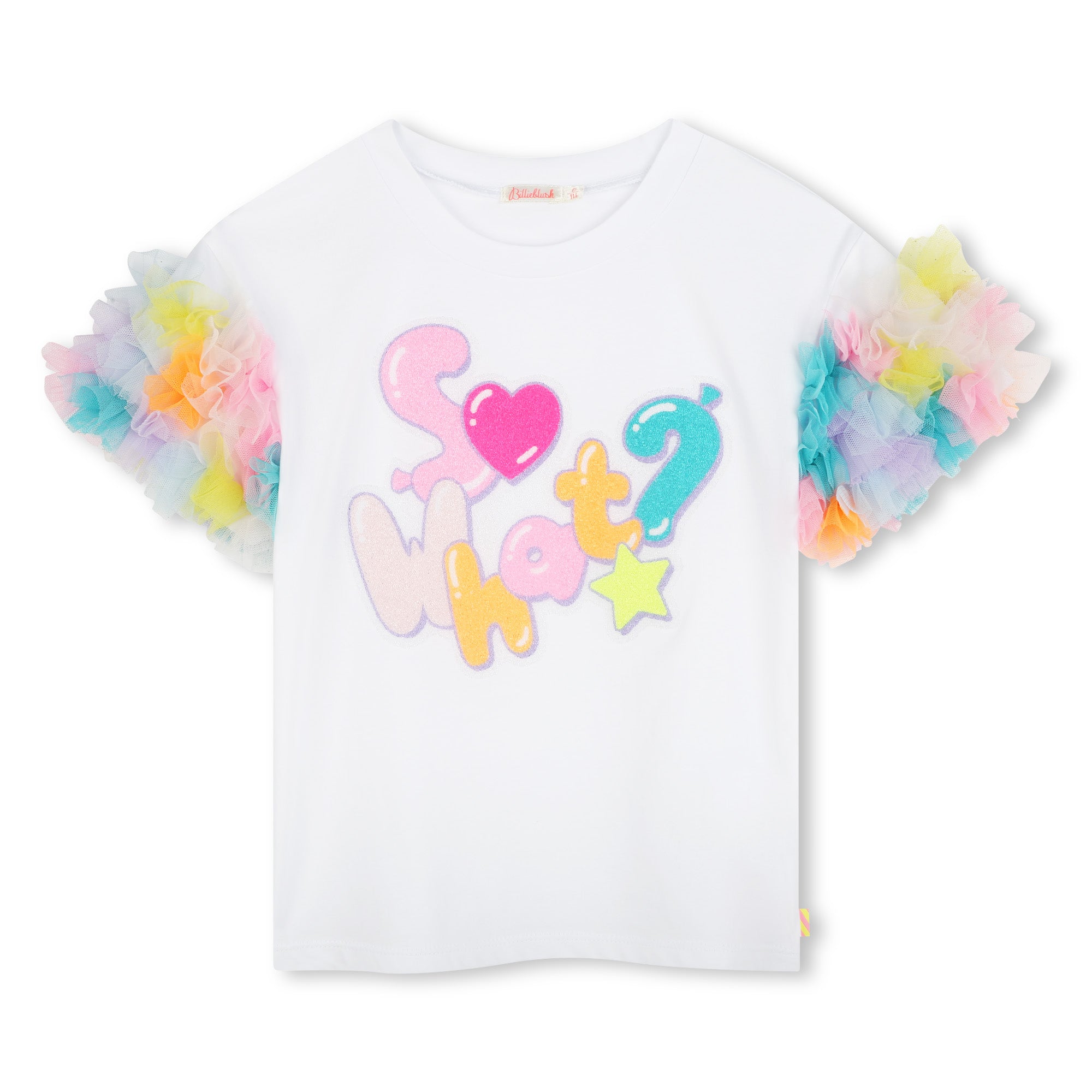 Billieblush Girls White Sweet Tulle T-Shirt