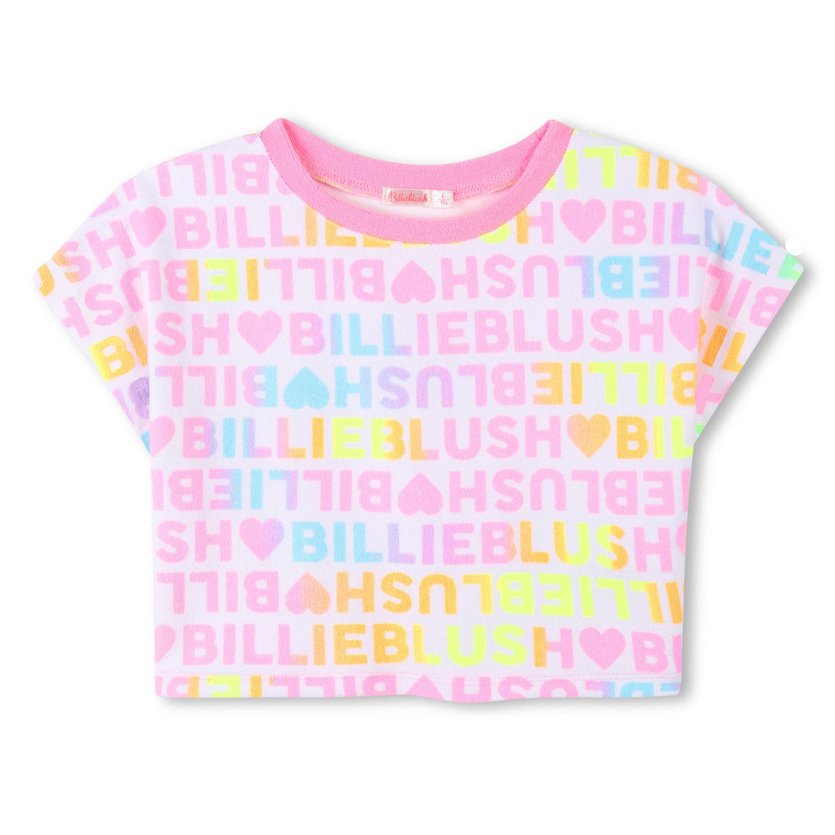 Billieblush Girls White Logo Top