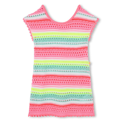 Billieblush Girls Multicoloured Crochet Dress