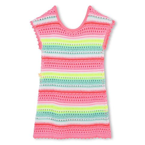 Billieblush Girls Multicoloured Crochet Dress