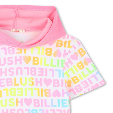 BILLIEBLUSH Girls White Logo Dress