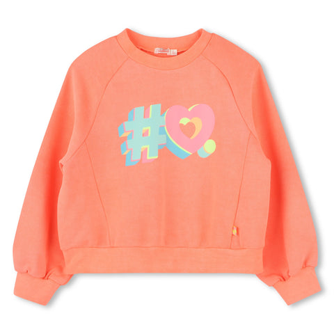 BILLIEBLUSH Girls Coral Sweatshirt