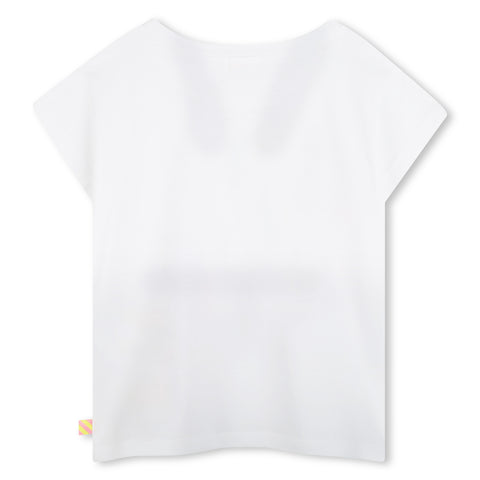 Billieblush Girls White Love T-Shirt