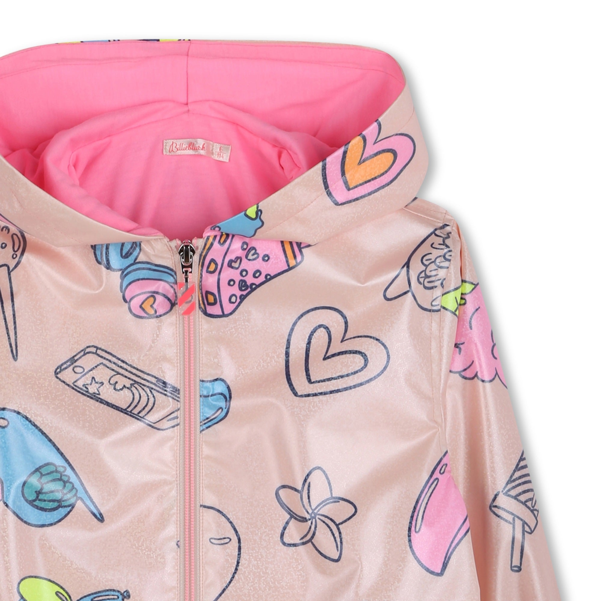 Billieblush Girls Pink Rain Coat