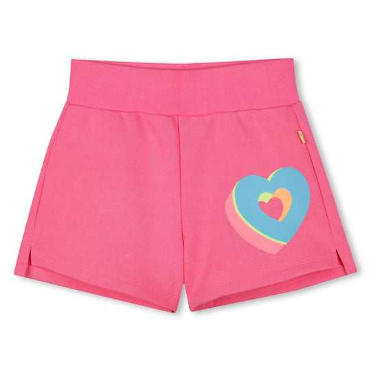 Girls Pink Heart Short