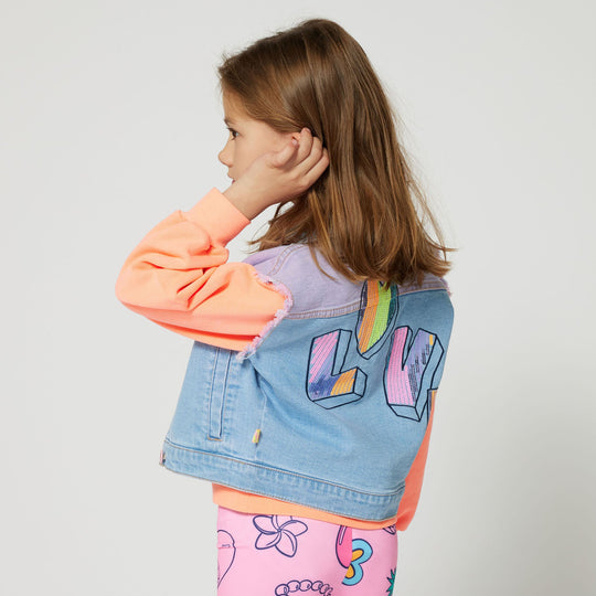 Girls Love Denim Waist Coat