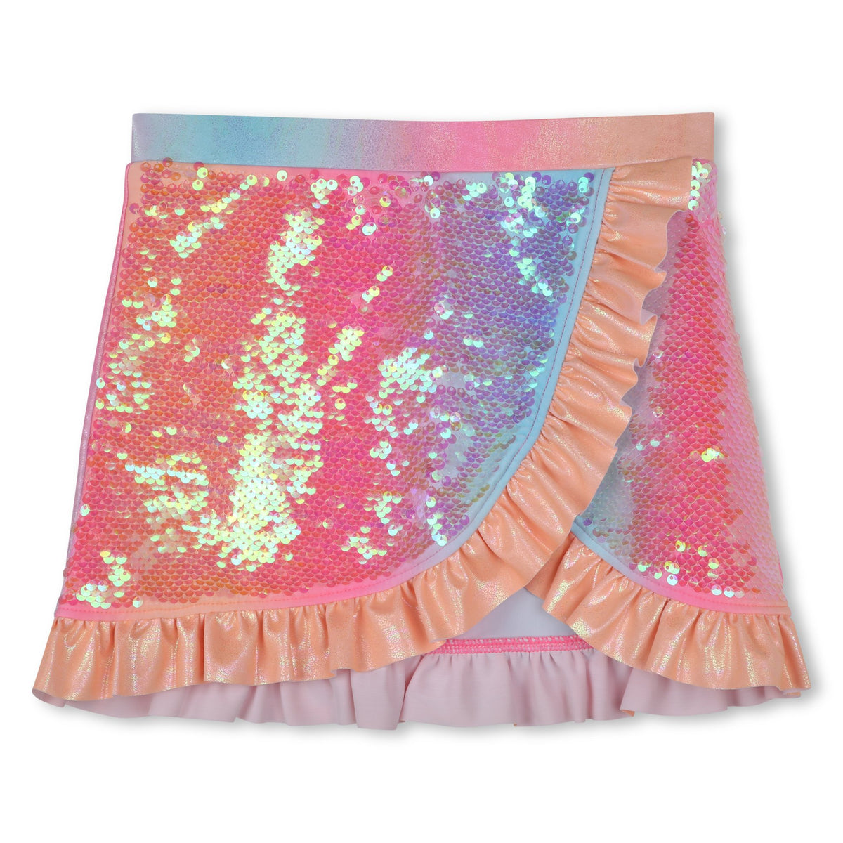 Billieblush Girls Pink Sequin Beach Skirt