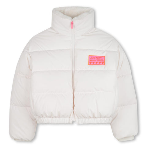 BILLIEBLUSH Girls White Puffer Jacket