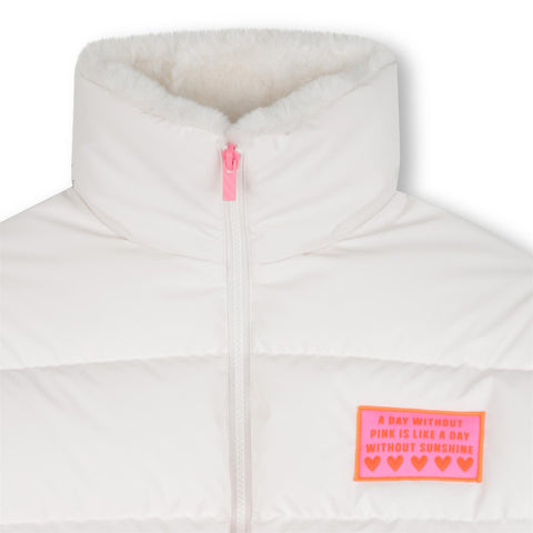 BILLIEBLUSH Girls White Puffer Jacket
