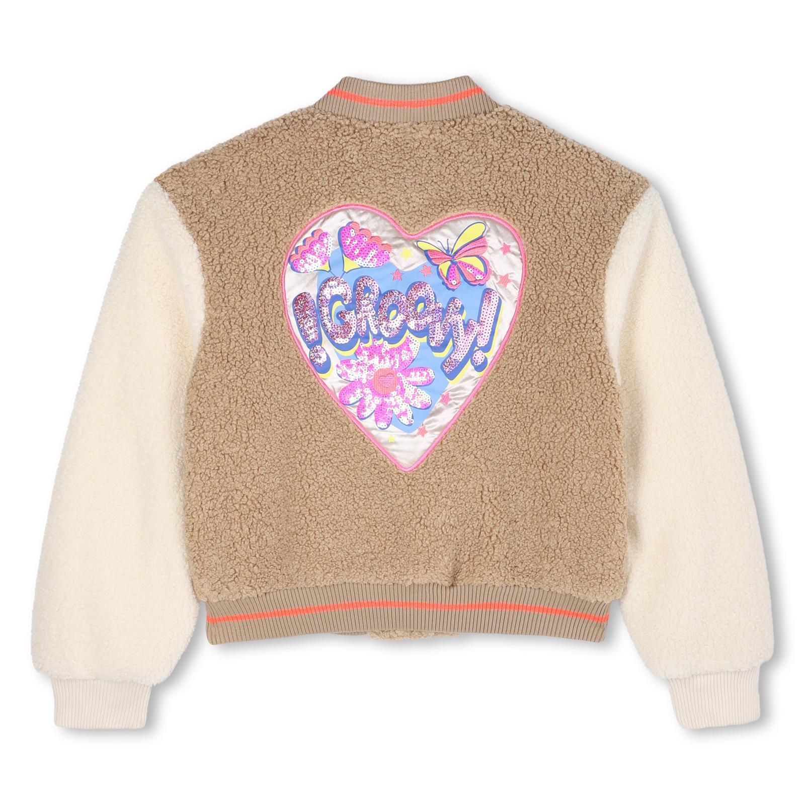 BILLIEBLUSH Girls Beige Bomber