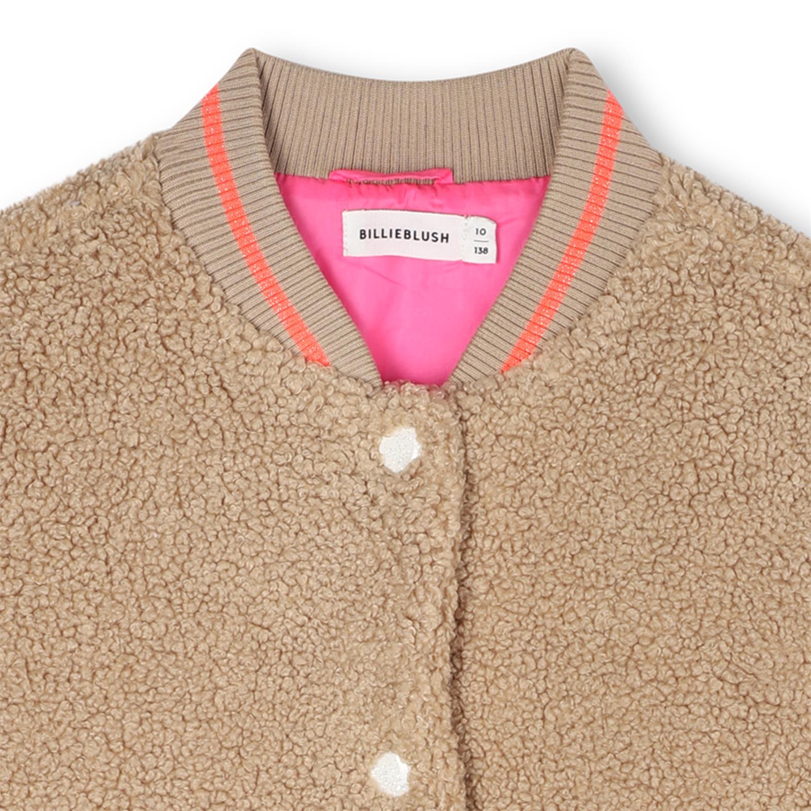 BILLIEBLUSH Girls Beige Bomber