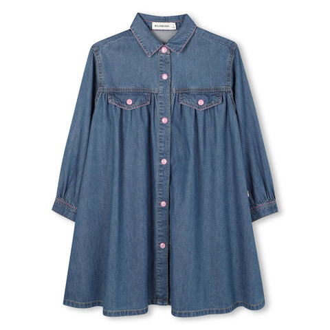 BILLIEBLUSH Girls Blue Denim Dress