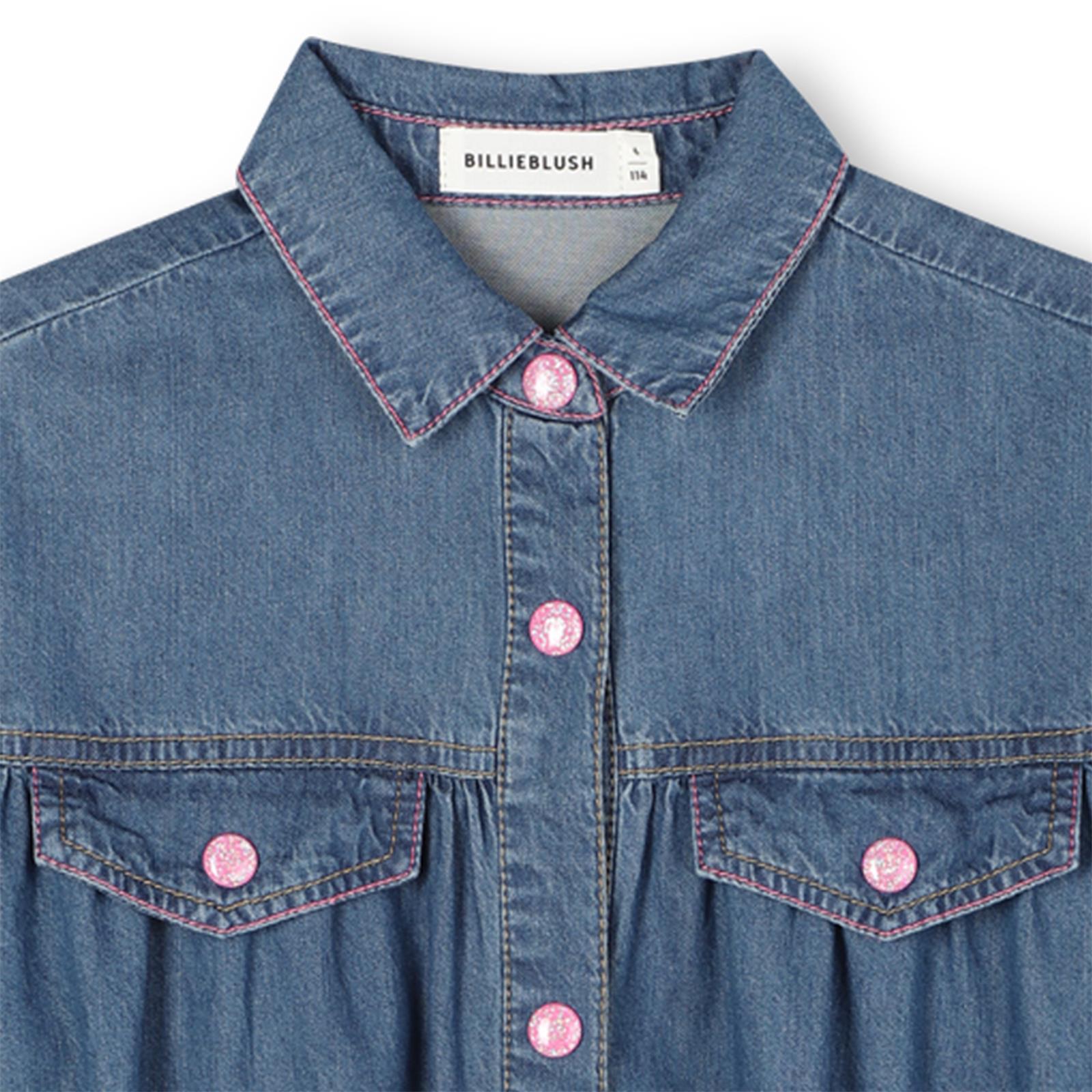 BILLIEBLUSH Girls Blue Denim Dress