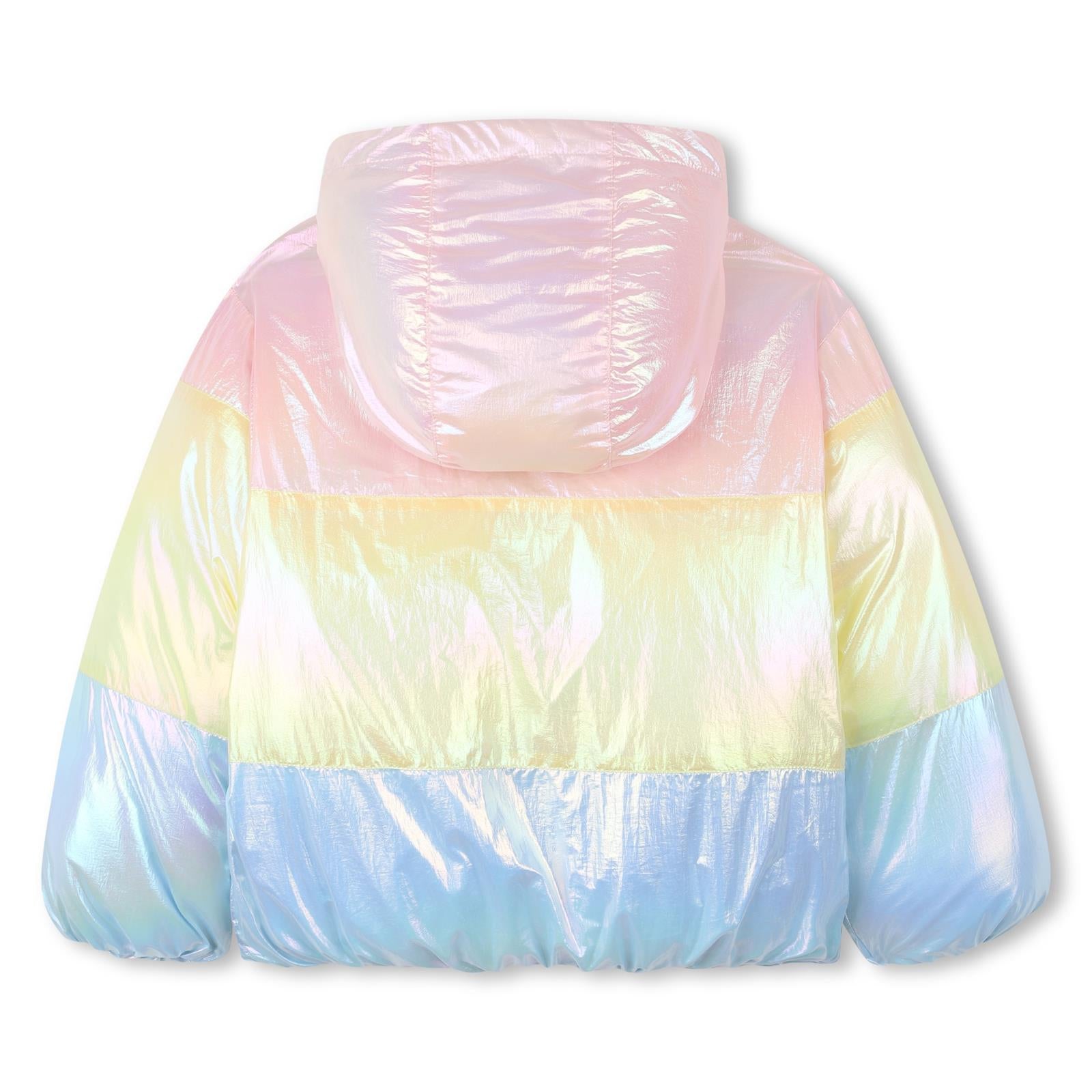 BILLIEBLUSH Girls Rainbow Puffer Jacket