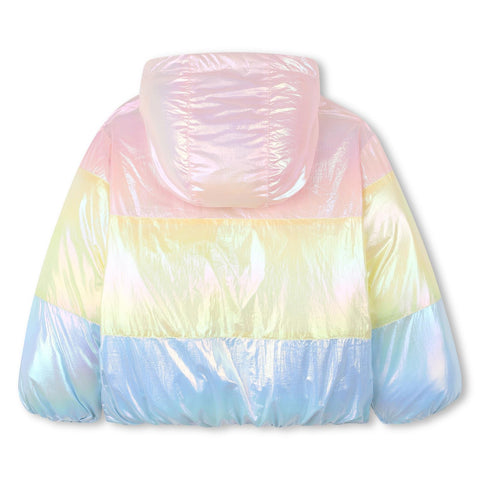 BILLIEBLUSH Girls Rainbow Puffer Jacket