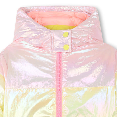 BILLIEBLUSH Girls Rainbow Puffer Jacket