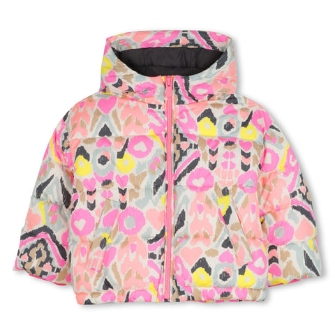 BILLIEBLUSH Girls Pink Puffer Jacket