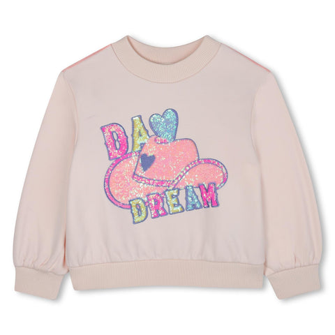 BILLIEBLUSH Girls Pink Sweatshirt