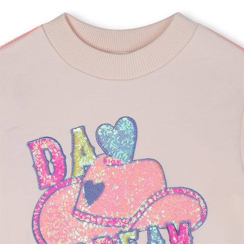 BILLIEBLUSH Girls Pink Sweatshirt
