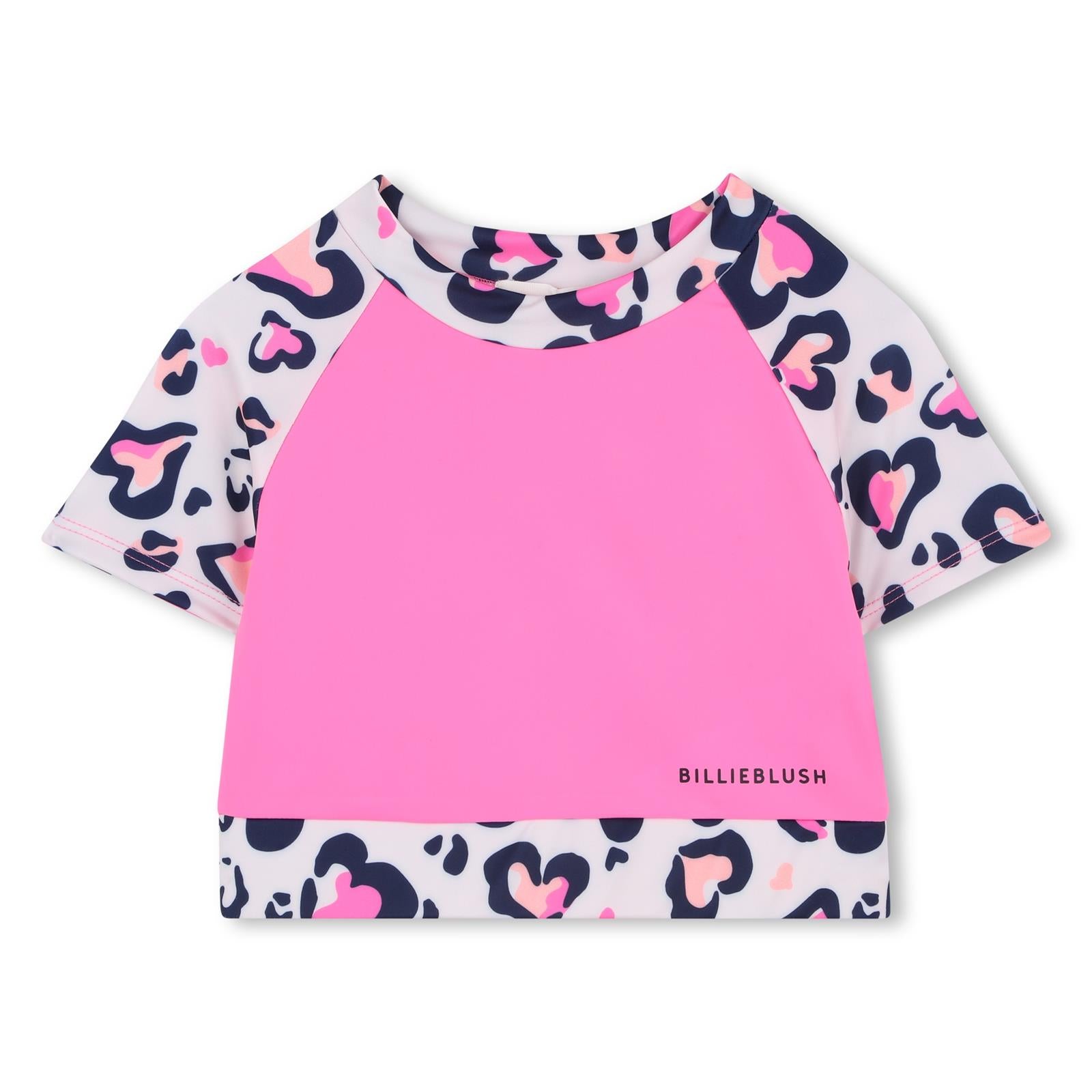 BILLIEBLUSH Girls Pink Heart Crop Top