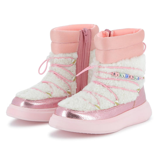Girls Pink Ankle Boots