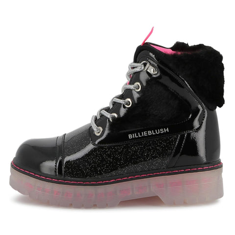 BILLIEBLUSH Girls Black Ankle Boots