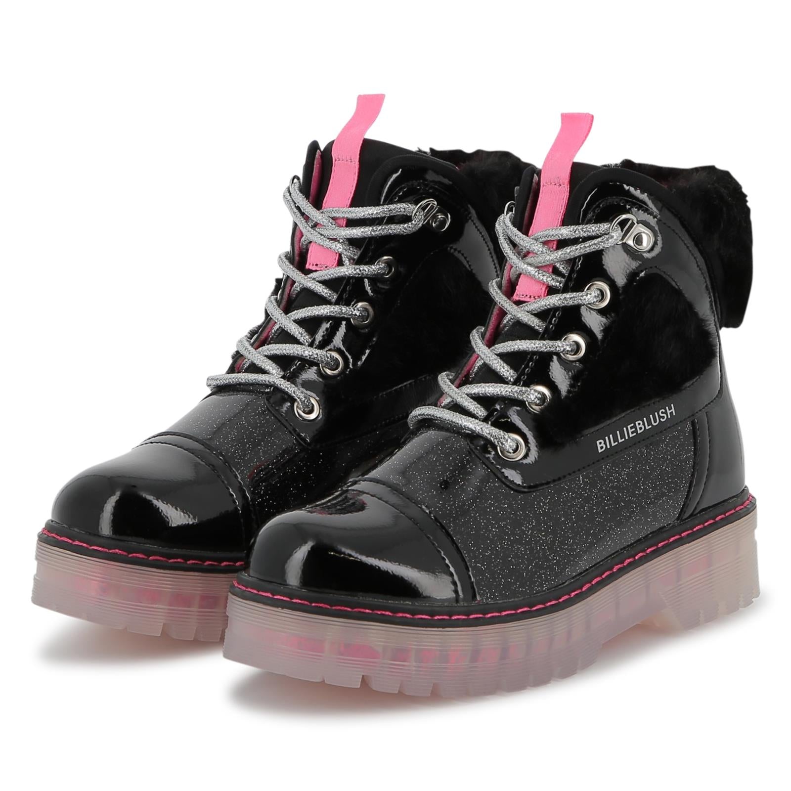 BILLIEBLUSH Girls Black Ankle Boots