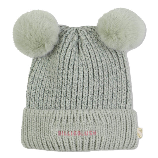 Girls Sage Green Knit Hat