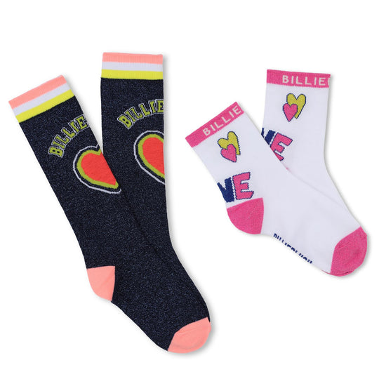 Girls Blue Socks(*2)