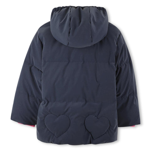 BILLIEBLUSH Girls Blue Navy Puffer Jacket