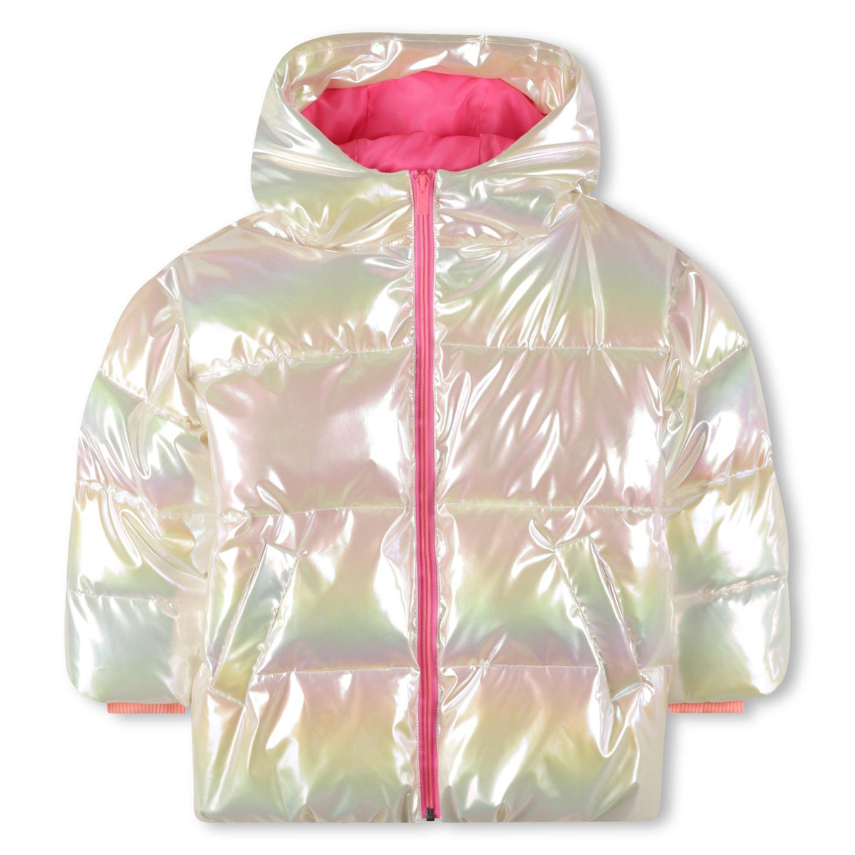 BILLIEBLUSH Girls Iridescent Puffer Jacket