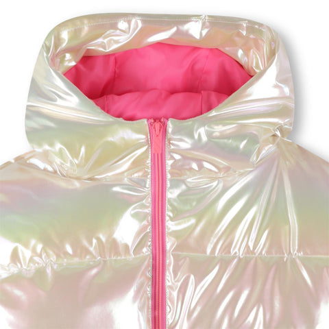BILLIEBLUSH Girls Iridescent Puffer Jacket