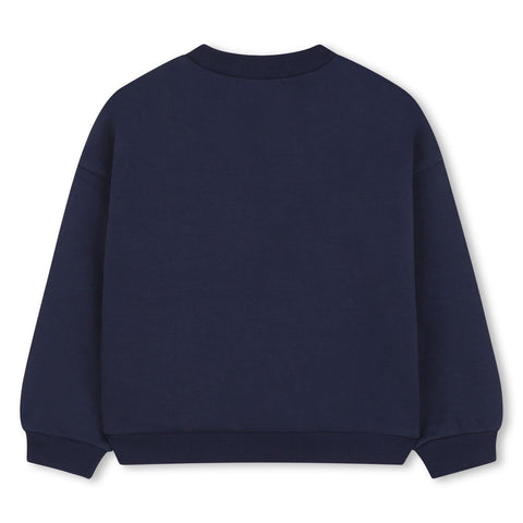 BILLIEBLUSH Girls Navy Star Sweatshirt