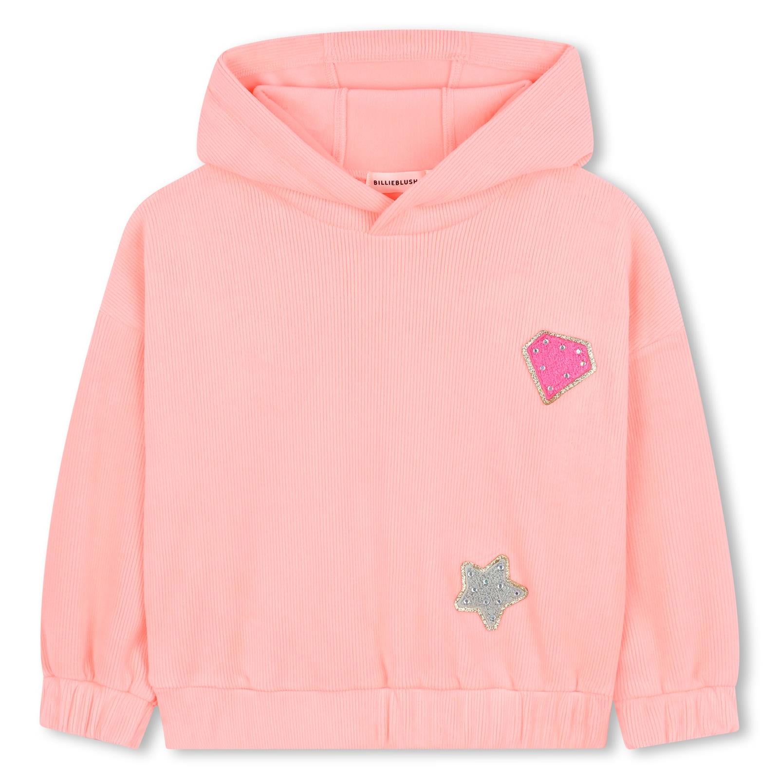 BILLIEBLUSH Girls Orange Hooded Sweatshirt